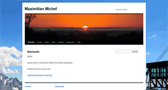 Desktop Screenshot of maximilian-michel.de